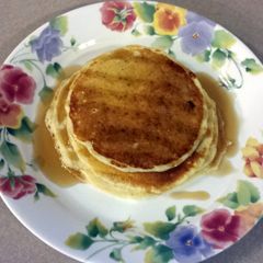 A picture of JR's buttermilk pancakes.