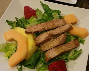 New Recipe Fruit of land and sea dinner salad Very Delicious