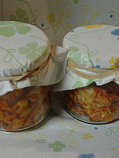 A picture of Kimchi, my simple version.