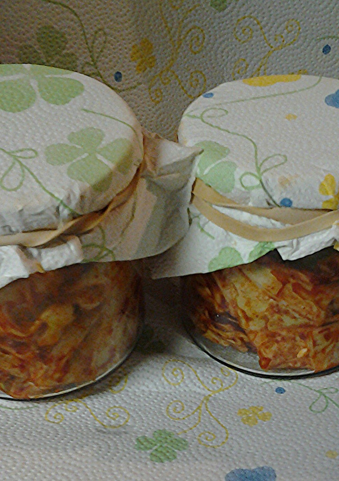 A picture of Kimchi, my simple version.