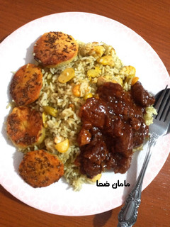 عکسی از دستور باقالی پلو با گوشت
