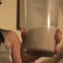 A picture of Mels Banana smoothy.