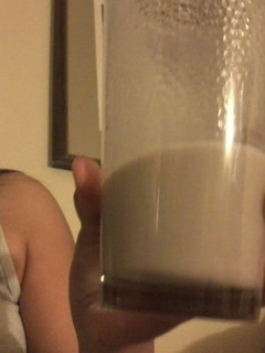 A picture of Mels Banana smoothy.