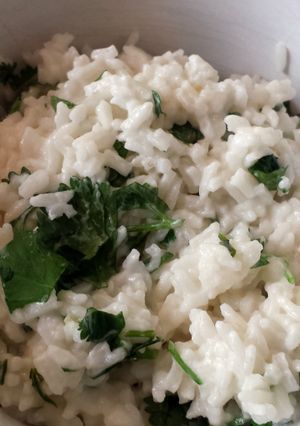 A picture of Instant coconut confetti rice.