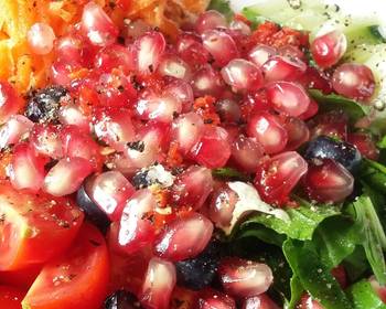 Unique Recipe Pomegranate Blueberry Salad Delicious Perfect