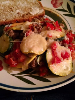 A picture of Zucchini bake.