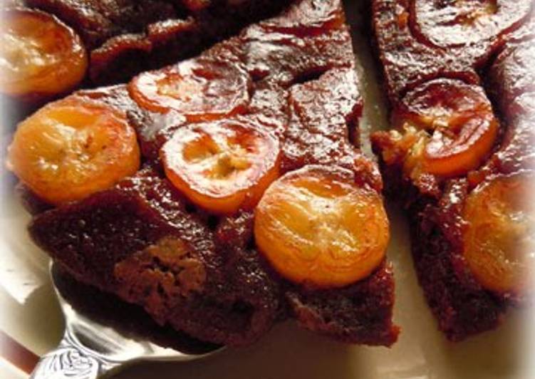 Banana Chocolate Cake Baked in a Frying Pan