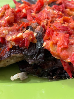 Foto resep Iwak pe sambel penyet (ikan pe/pari asap)