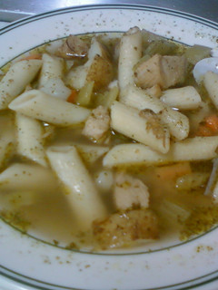 A picture of Chicken Soup with a twist.