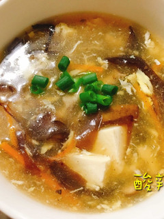 豆腐酸辣湯 的食譜成品照片
