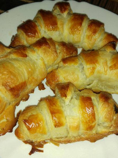 Una foto de Croissant de nutella y plátano