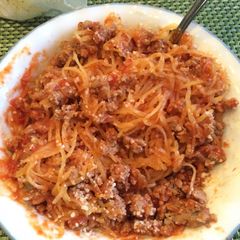 A picture of Spaghetti Squash Pasta.