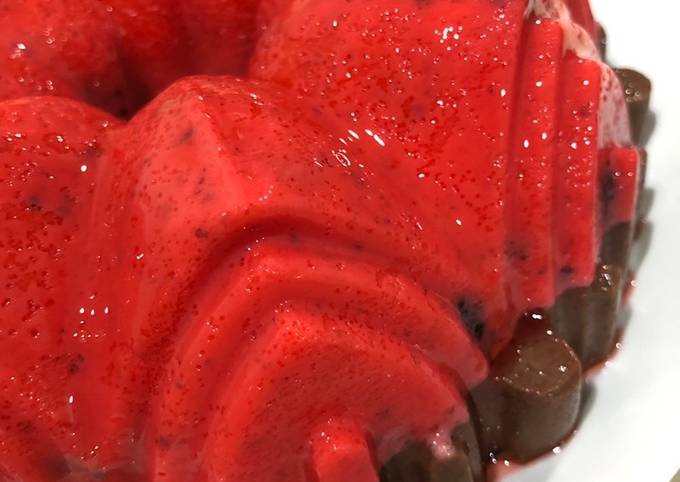 Red Velvet Oreo Coklat Pudding