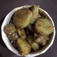 A picture of Sweet Potatoes Chaat.