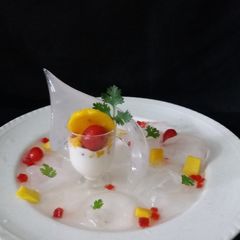 A picture of Yogurt Pannacotta In an IceDrop.