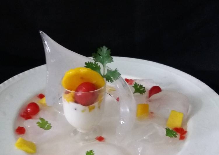 Yogurt Pannacotta In an IceDrop