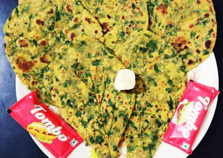 पालक के स�?वादिष�?ट और पौष�?टिक पराठे #pp