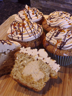 A picture of Cupcakes with Milk Caramel.