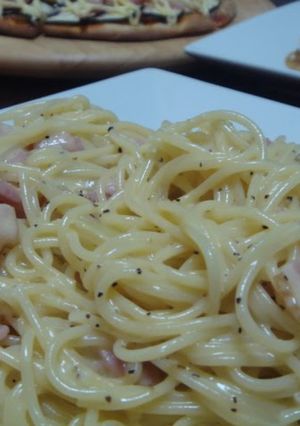 A picture of Carbonara with Rich Cheese.