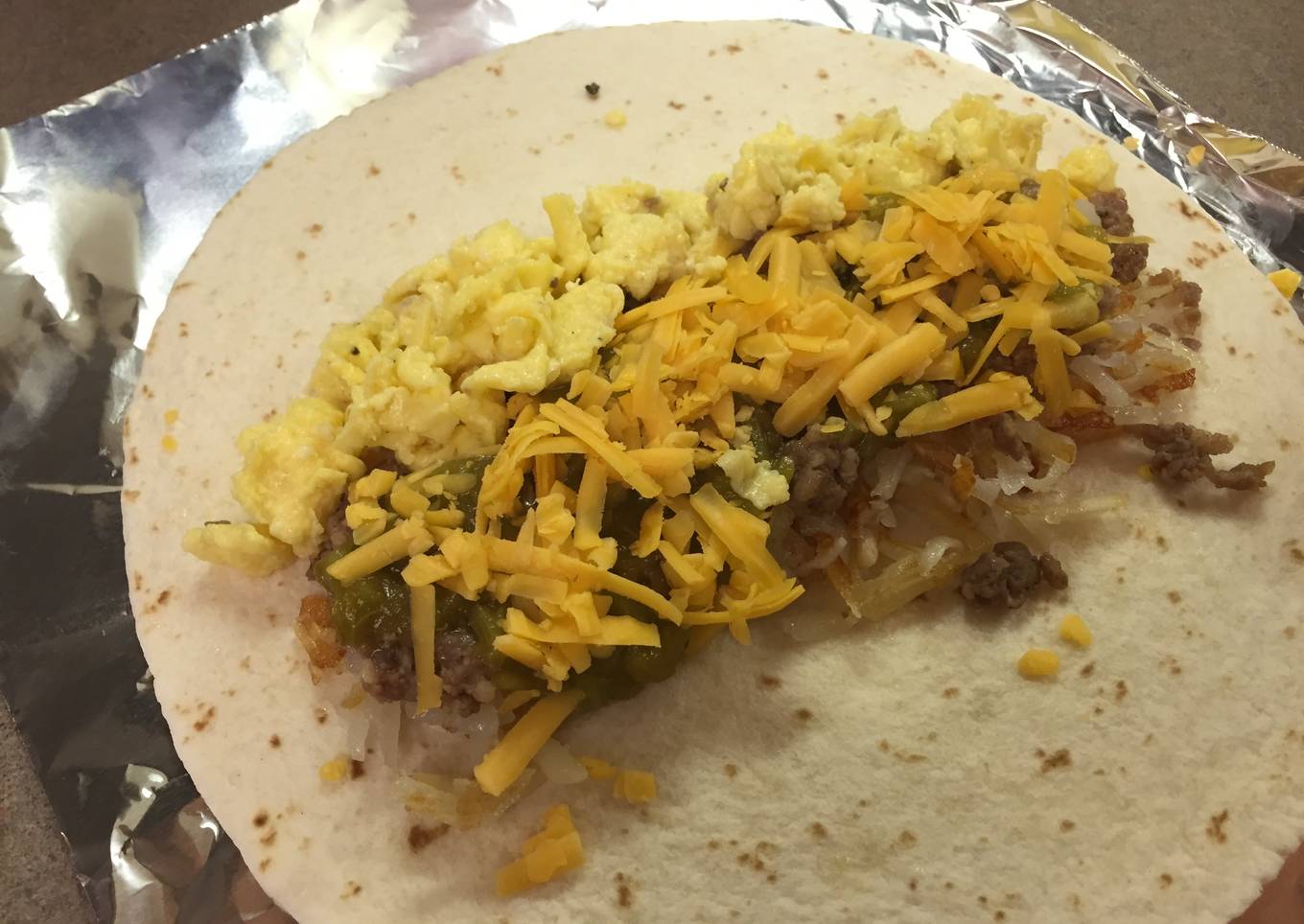 New Mexican Breakfast Burritos