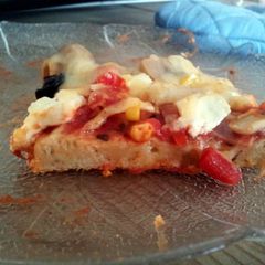 A picture of quick pizza dough.