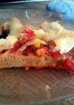 A picture of quick pizza dough.