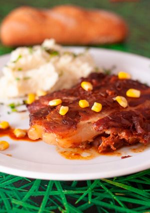 Una foto de Costillas con salsa americana en olla de cocción lenta (Slow cooker)
