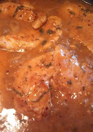 A picture of chipotle chicken.