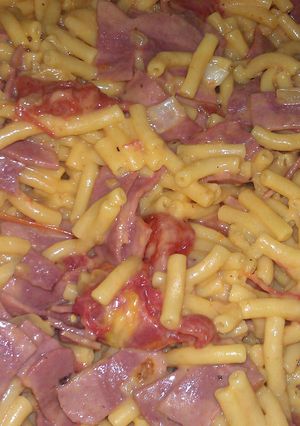 A picture of my special Mac n cheese.