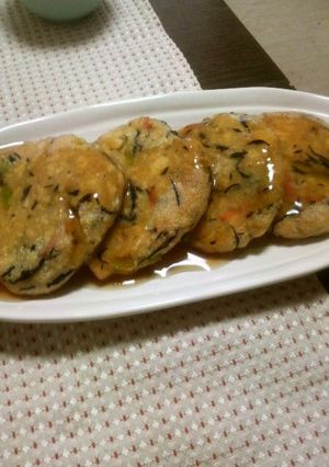 A picture of Cheap and tasty! Soft Fried Tofu & Veggie Patties.