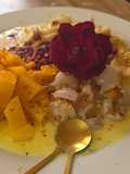 Tropical fruit dessert