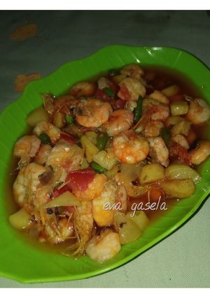 Foto resep Udang Pedas Manis