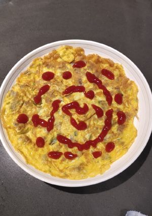 A picture of Ground Fish Omellete.