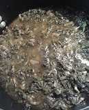 Collards in chicken stock
