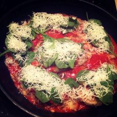 A picture of Skillet Chicken & Spinach Parmesan.