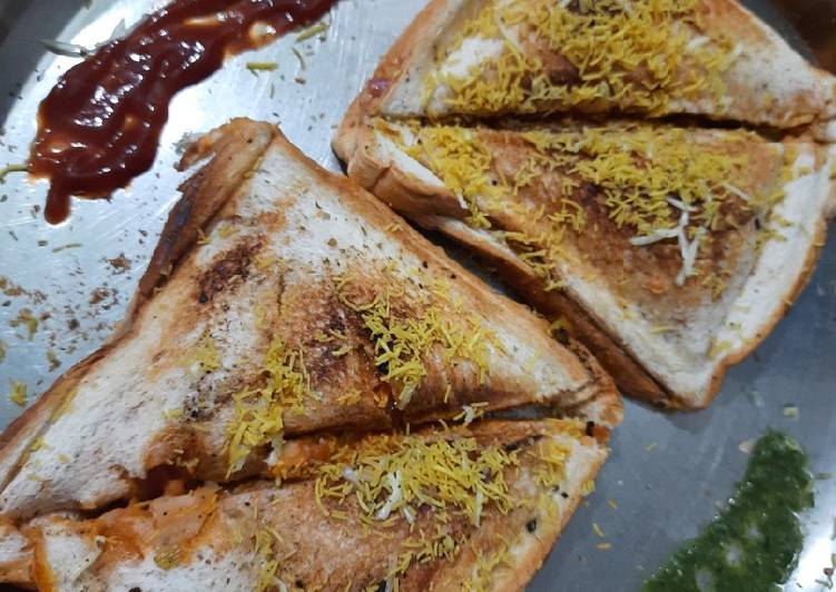 Mix veg grilled sandwich Mix veg grilled sandwich