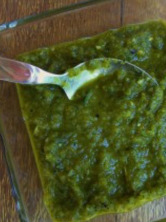 Una foto de Receta de la salsa verde