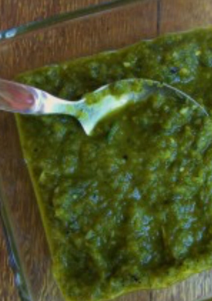 Una foto de Receta de la salsa verde