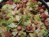 Smoked sausage & cabbage