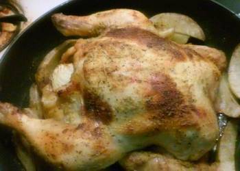 New Recipe Roasted chicken with garlic lemon butter Savory Delicious New Recipe Roasted chicken with garlic lemon butter Savory Delicious