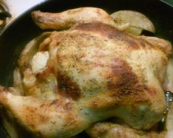 Fresh, Serving Recipe Roasted chicken with garlic lemon butter Very Delicious