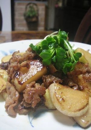 A picture of Tender Pork and Turnip Sweet & Salty Stir-fry.