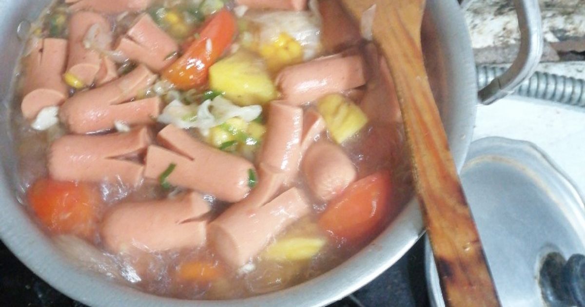 Sup Rempah Sosis Jagung (prepare menu buka puasa)