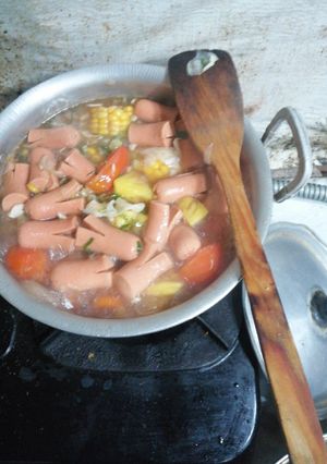 Foto resep Sup Rempah Sosis Jagung (prepare menu buka puasa)