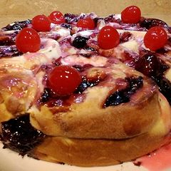 A picture of Tipsy Dark Cherry Cheese Buns.