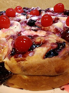 A picture of Tipsy Dark Cherry Cheese Buns.