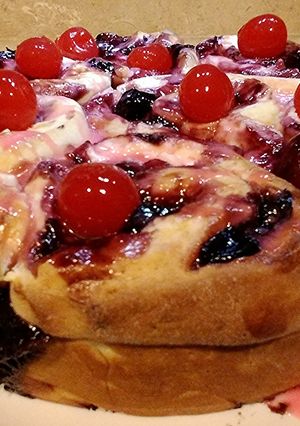 A picture of Tipsy Dark Cherry Cheese Buns.
