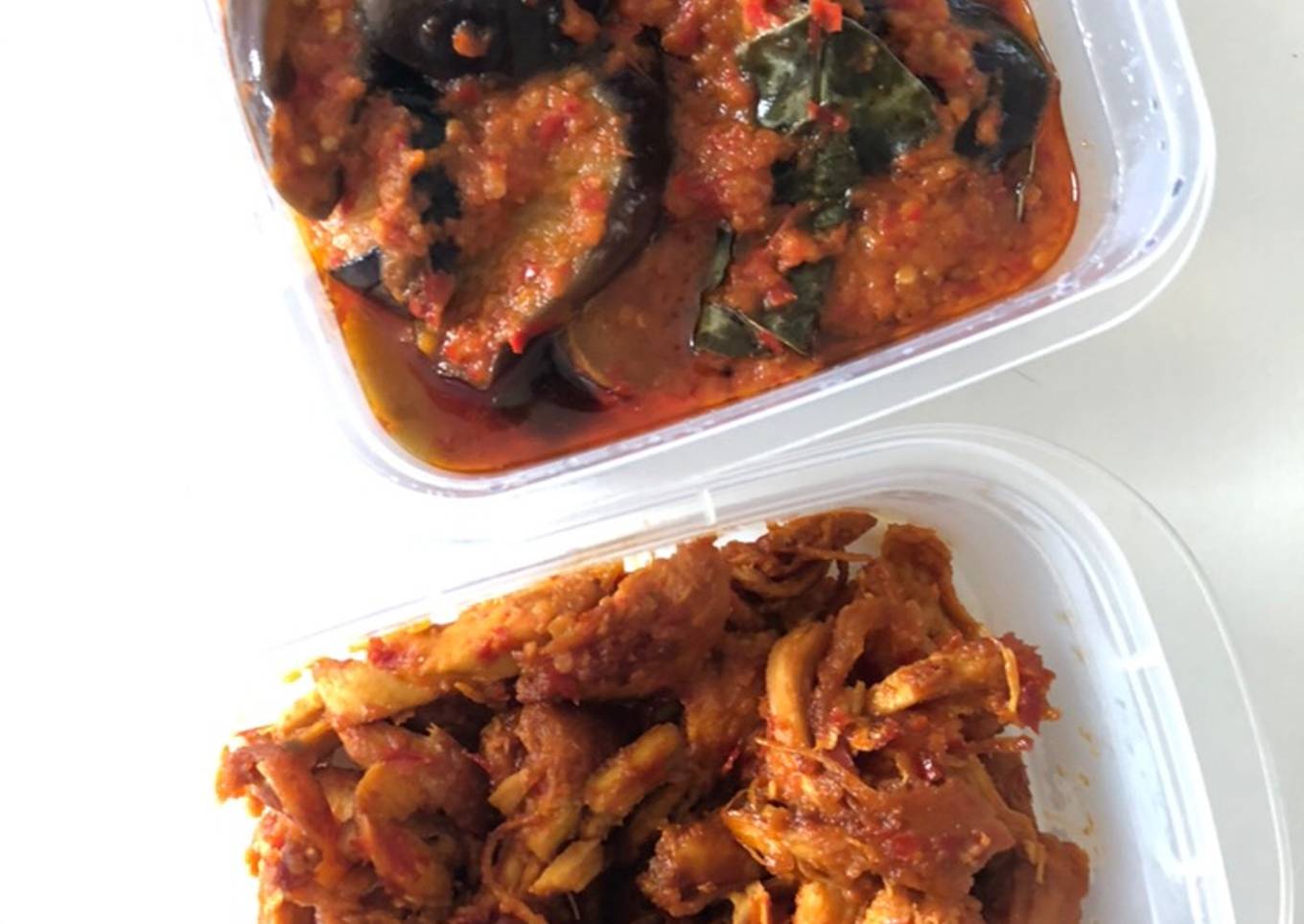 Terong Balado dan Ayam Balado Kecap