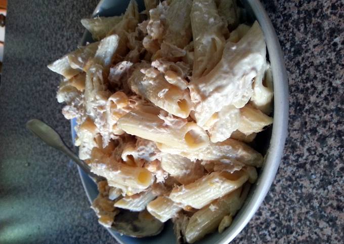 Recipe: Tasty simple cold tuna pasta salad
