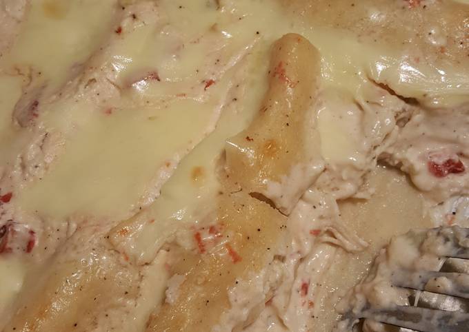 Recipe of Ultimate Cara&#39;s White Chicken Enchiladas